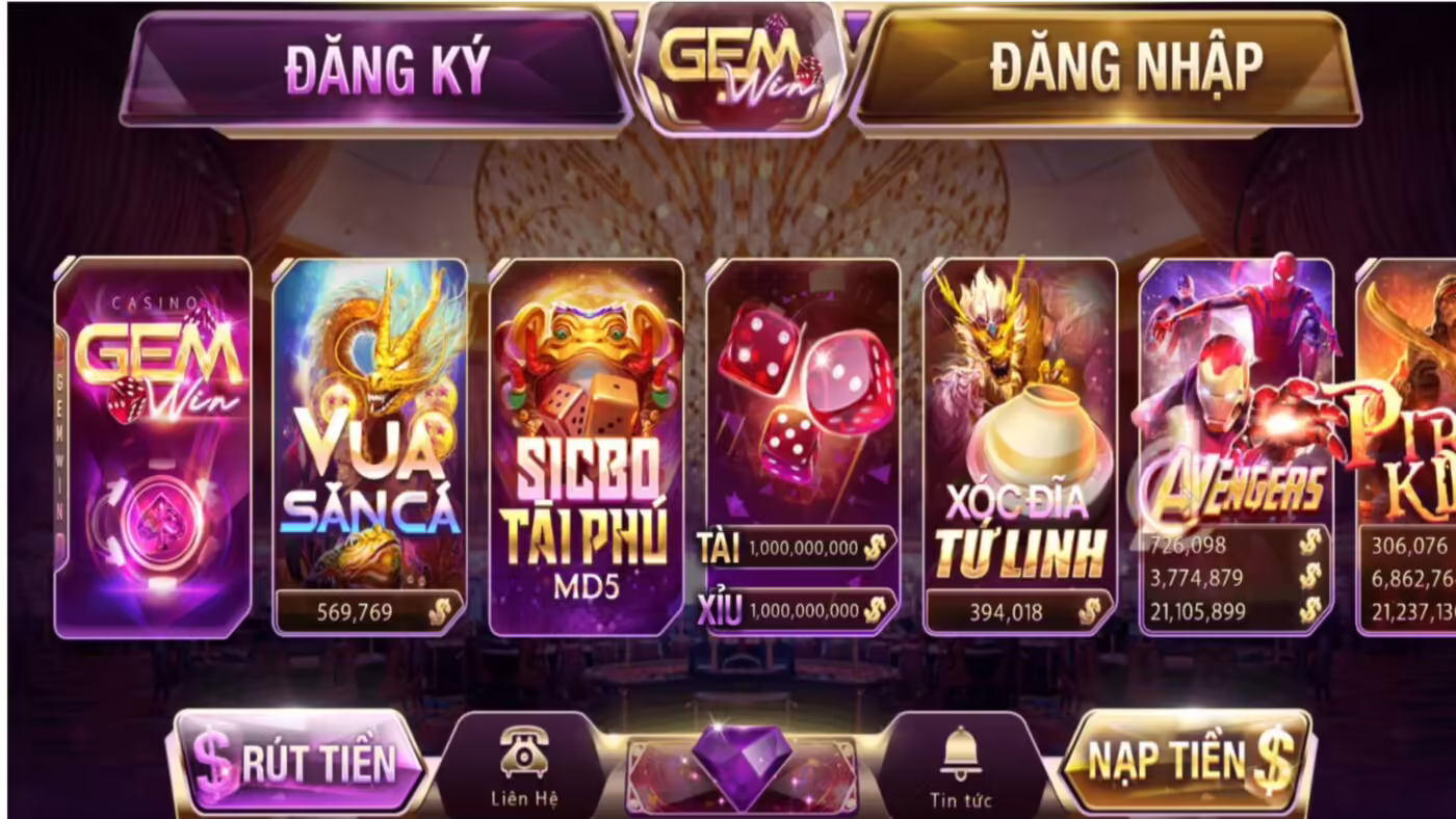 Gemwin là nền tảng nổi bật được game thủ đặc biệt yêu thích trong thế giới game trực tuyến