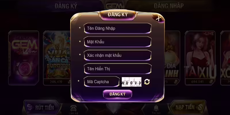 Người chơi cần khai báo thông tin chính xác khi đăng ký tham gia nền tảng Gemwin
