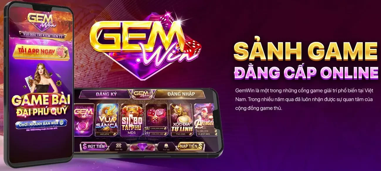 Gemwin là một trong những nhà cái uy tín, chất lượng hàng đầu được giới cược trực tuyến đặc biệt yêu thích